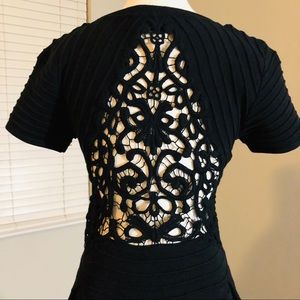 French connection lace back knit dress